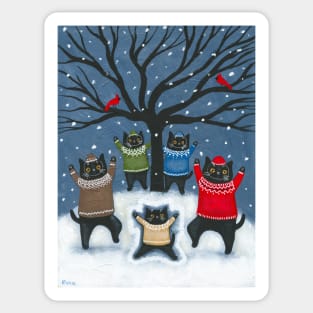 The Cats Celebration of Winter Sticker